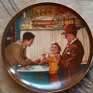 Norman Rockwell Limited Edition plate by Knowles Fine China with certificate